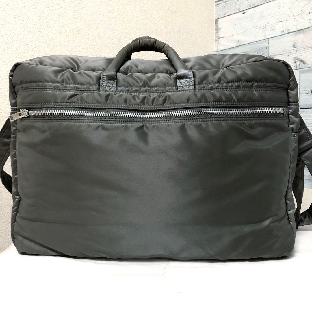 新型✨超美品 ポーター タンカー ボストンバッグ グレー 大容量 2way