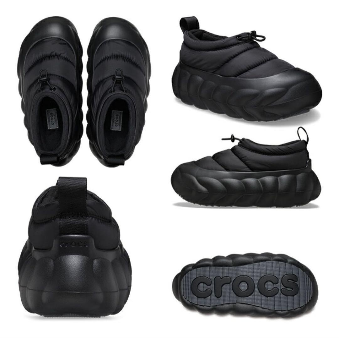 【新品未使用】クロックス オーバーパフ ショーティ ブラック 22cm