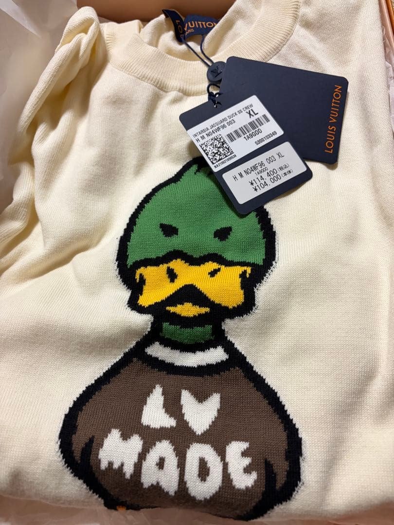 C*I様 ルイヴィトン×ニゴ NIGO ダック 半袖ニット Tシャツ
