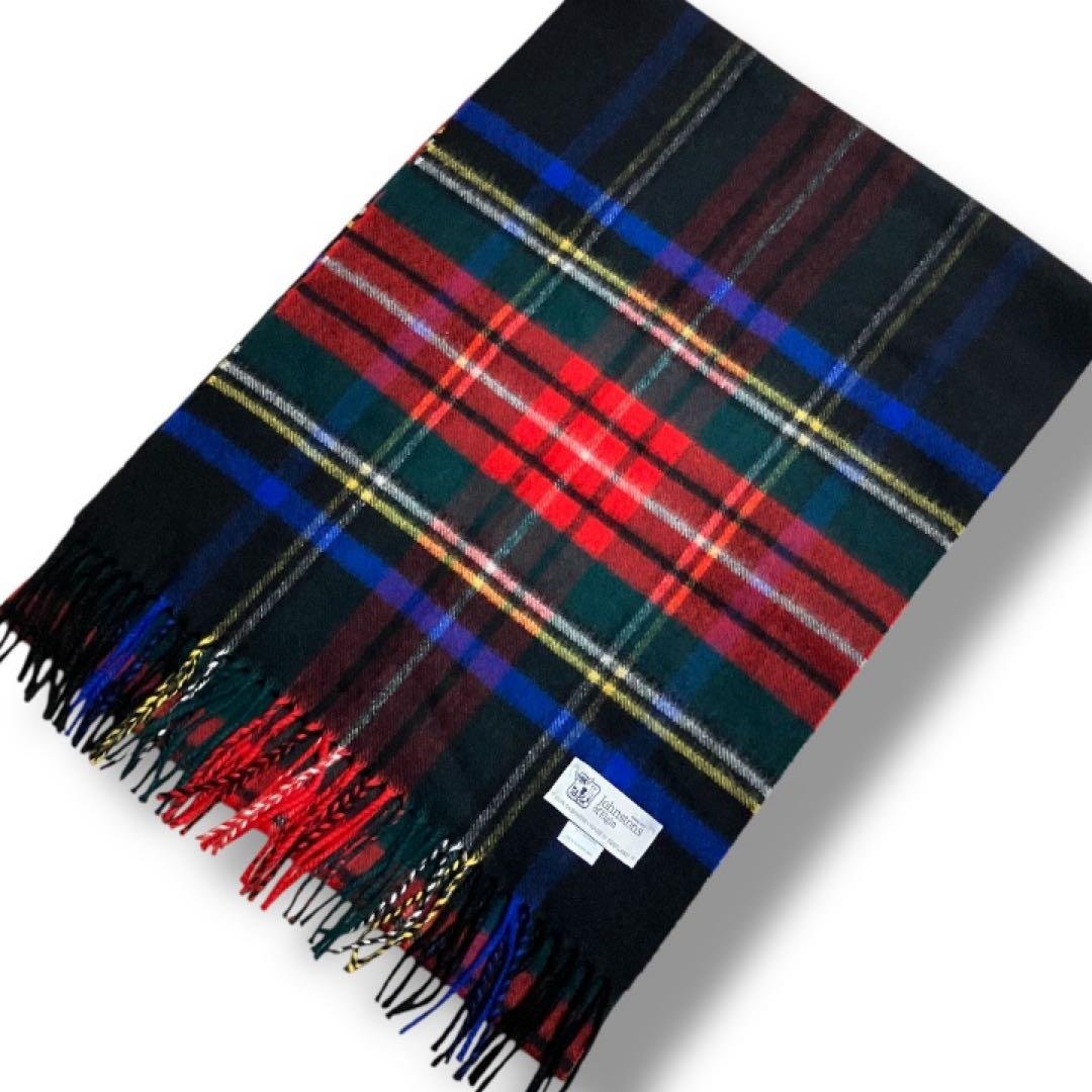 Johnstons of Elgin カシミヤ100% ブラックスチュアート