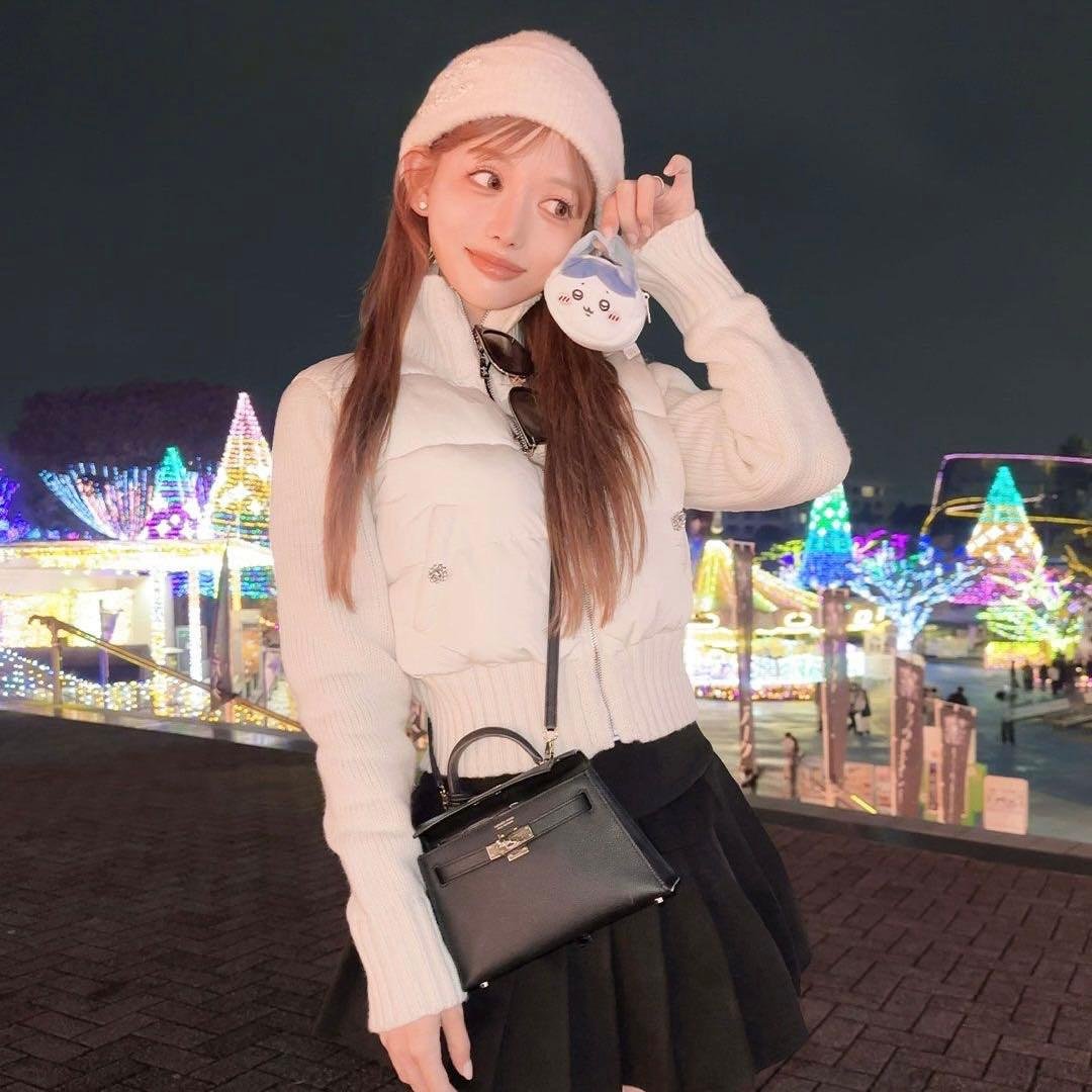 【しぇる】Rady ニットファイバーダウン オフホワイト Sサイズ