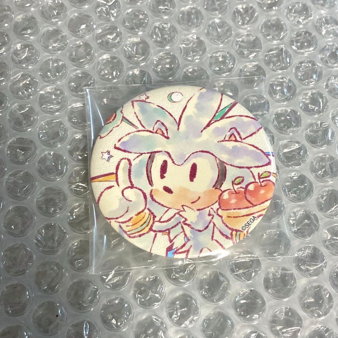 シルバー 缶バッジ セガラッキーくじ ソニックザヘッジホッグ
