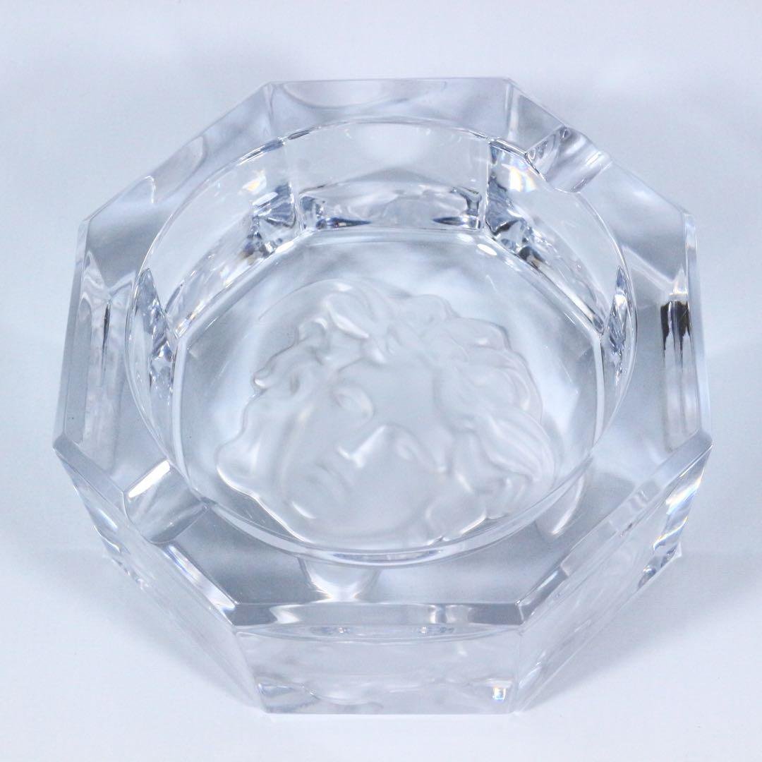 ヴェルサーチ クリスタル灰皿 13cm VERSACE ブランド