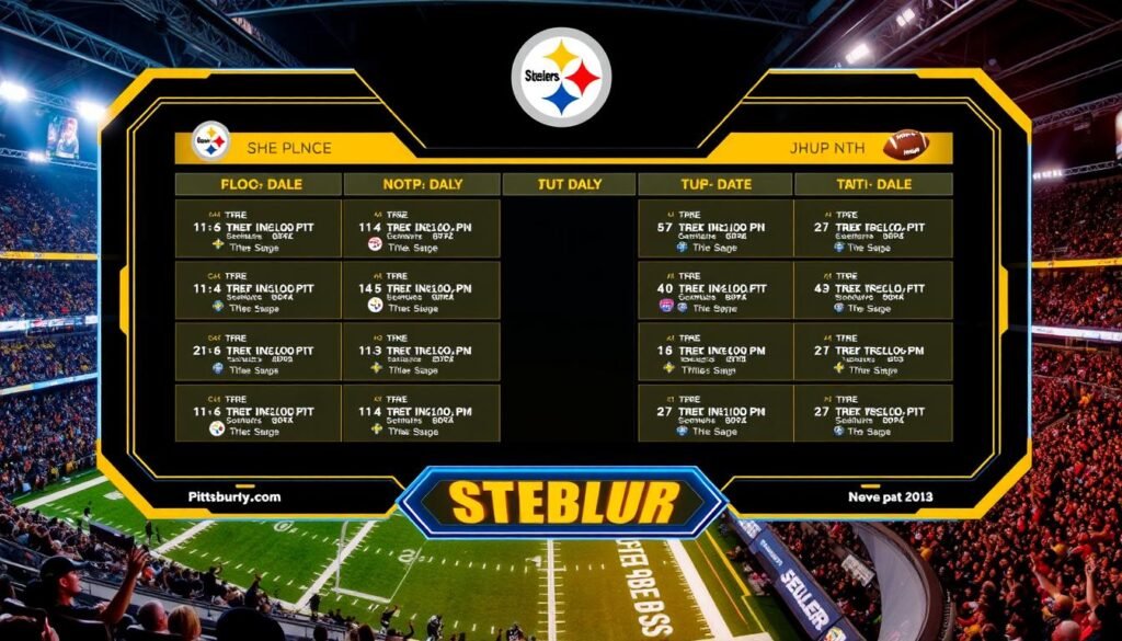 steelers schedule